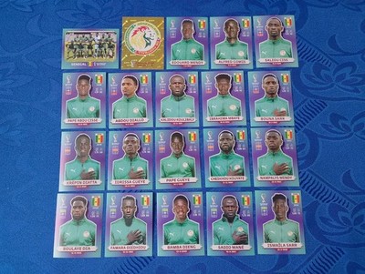 Panini Sticker WM 2022 Qatar FIFA World Cup Team Senegal komplett Mane Gueye 