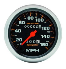 Autometer 5153 Pro-Comp Speedometer, 3-3/8", 160 MPH , Mechanical