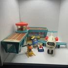 Fisher Price Vintage Little People Play Family Airport 1972 #996 Airplane