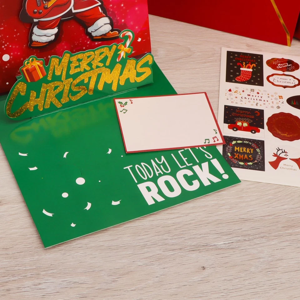 Musical Pop up 3D Merry Christmas Card with Envelope - Image 4 of 4