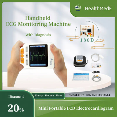 Heal Force Prince 180D Handheld ECG/EKG Machine - Compact Heart Monitor w/ LCD