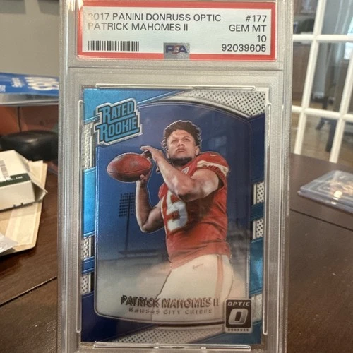 PATRICK MAHOMES II PSA 10 2017 PANINI DONRUSS OPTIC #177 RATED ROOKIE RC