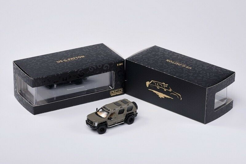 GCD US G-Patton Rhino GX Black /White /Matt khaki green 1:64 Scale