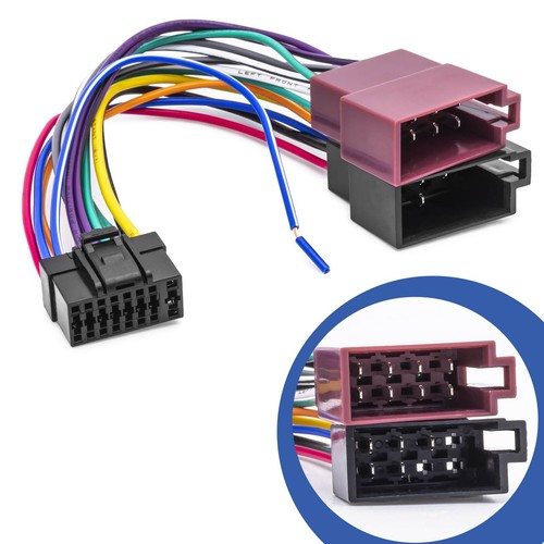 Câble ISO Pour Autoradio ALPINE CDA-7893R, 7894RB, 9807, 9811, 9811R - Marque TechExpert, Neuf Sous Garantie 3 Ans