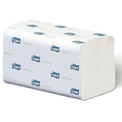 l2856 Stück Tork Advanced Handtuch Interfold 2-lagig Weiß Tissue Soft Pack