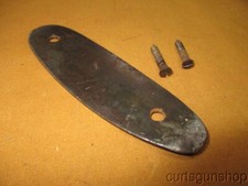 Vintage Steel Buttplate With Two Screws