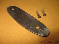 Vintage Steel Buttplate with Two Screws