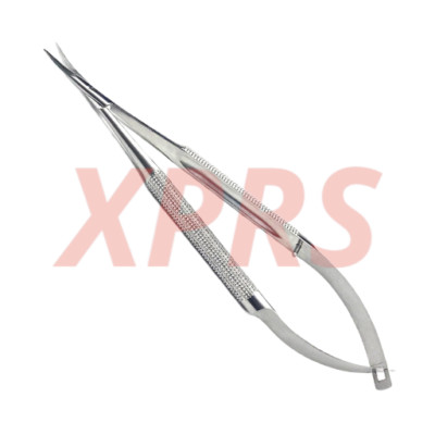 Set of 5 Micro Scissors, 7-1/8'', Straight, 6mm Blades, Round Handles, Premium