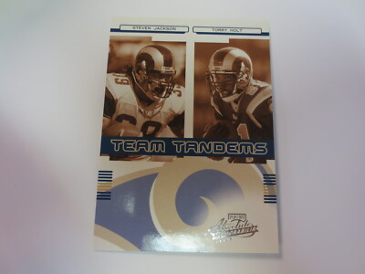 2006 Playoff Absolute Team Tandems Jackson / Holt Card #TT-20 #231/250