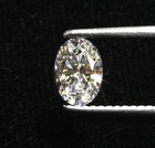 GIA loose certified .70ct I1 F oval fancy cut Natural diamond vintage estate — photo 1