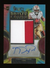 2022 Panini Select TYRION DAVIS-PRICE Prime Selections RPA Rookie Patch AUTO /25