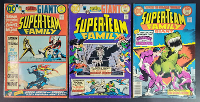Super-Team Family #2 4 8 Lot DC Comics 1976 Batman Deadman Challengers Unknown