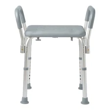 NEW - Guardian Medline Bath Bench, Arms, Shower & Tub Stool, Adjustable Height