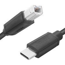 USB B to USB C Cable Cord 6.5 Ft C to USB-B 2.0 Printer Cable Midi Cable Comp...