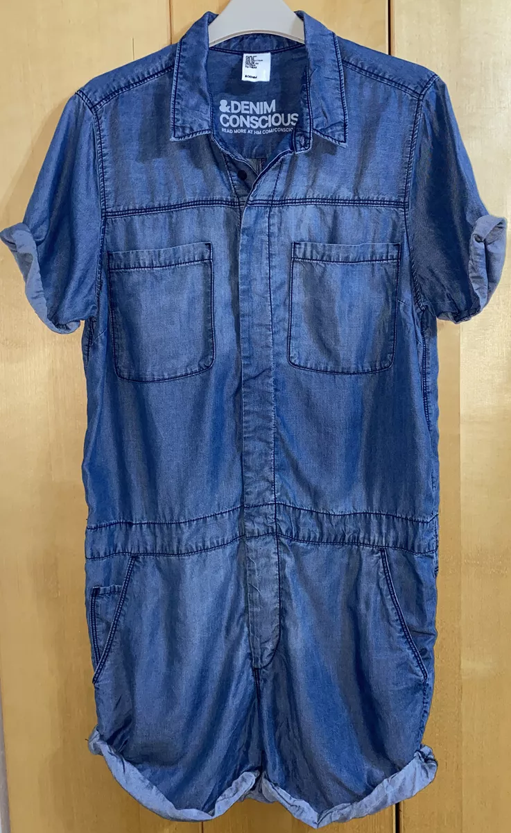 H&m top denim playsuit
