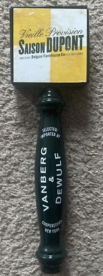 Beer Tap Handle Vanberg & Dewulf Belgian Farmhouse Ale Green Rare Square