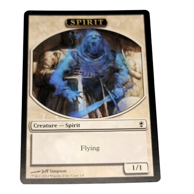 MTG Magic The Gathering Creature Spirit Flying 1/9 2014 EUC Ultra Pro