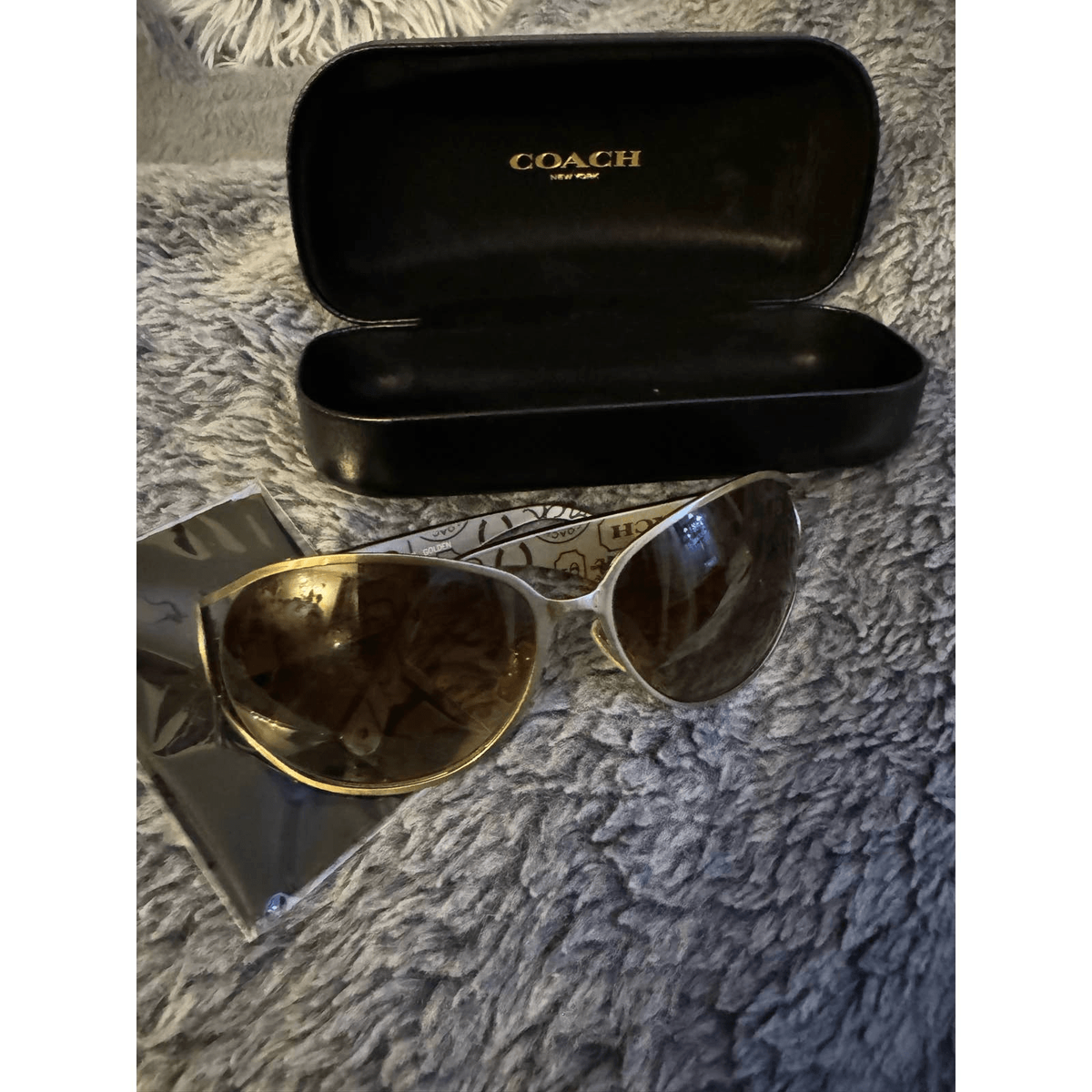 Coach loretta oversized Designer sunglasses | eBay display picture 2