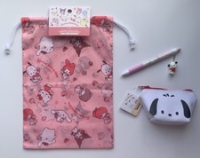 NEW POCHACCO 3-Piece Lot Bag Drawstring Zipper Pouch 3D Pen NWT
