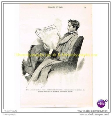 WORRIES OF LIFE (4), um 1891, moderne Reproduktion