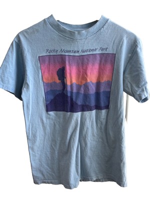 Vintage 1985 Unisex Rocky Mountain National Park Beefy Hanes Medium Outdoors