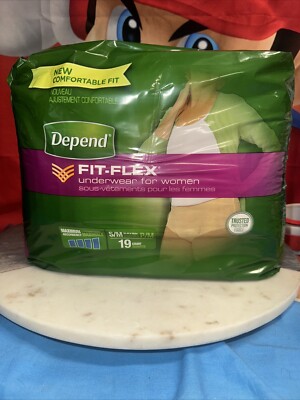 Case Of (4) Depends Maximum Absorbency Underwear for Women, Small/Medium, 19 Ct
