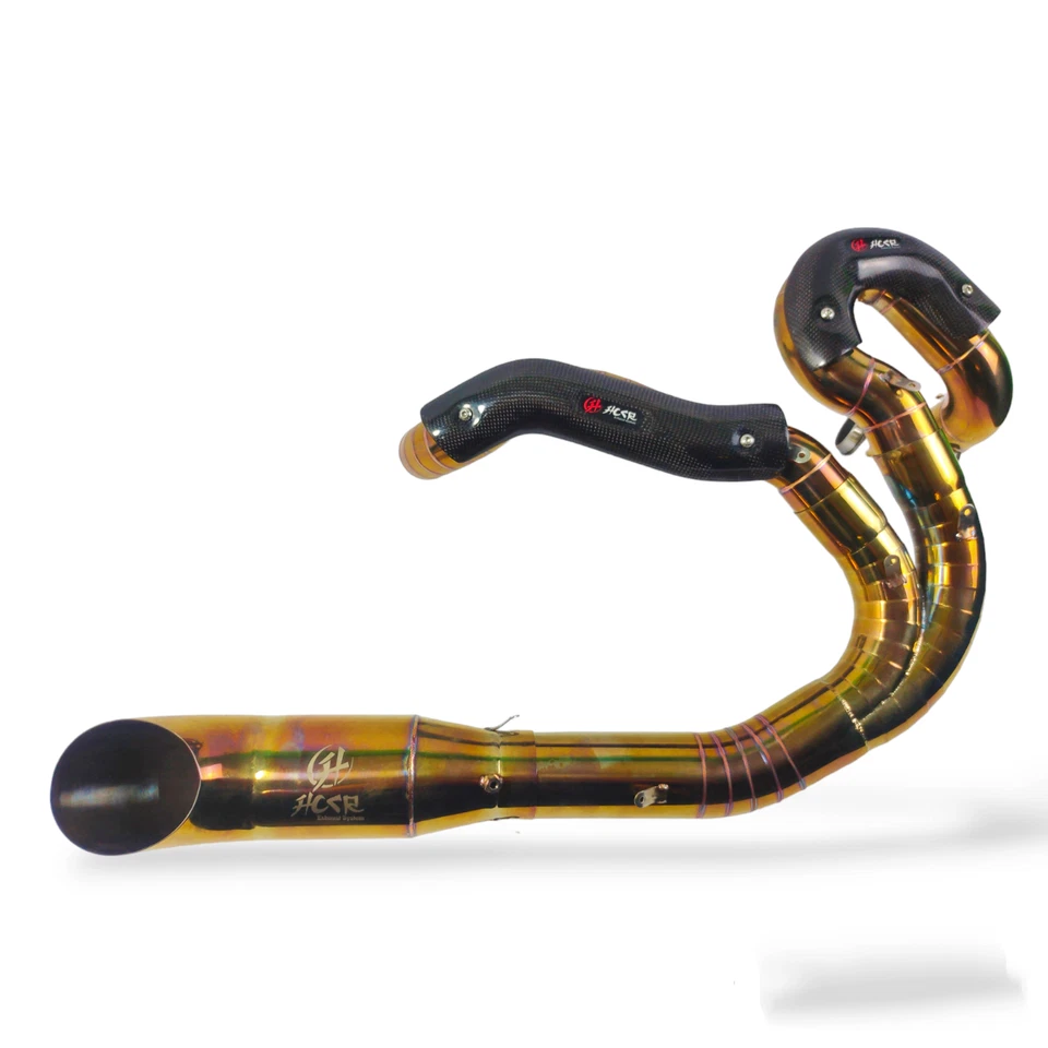 Sistema de escape completo apto para Harley Davidson V-ROD/NIGHT ROD SPECIAL 2002-2017 Foto 4 de 4