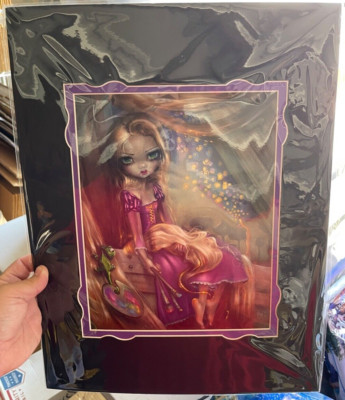 New Disney Parks Rapunzel in The Rafters Print by Jasmine Becket-Griffith 14x18 