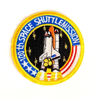 Embroidered Patch NASA 100th Space Shuttle Mission NEW Iron-on/Sew-on ...
