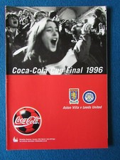 Aston Villa v Leeds United League Cup Final 1996 Programme 24/3/96