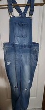 Guess Distressed Overalls Jean Jogger Women's Size Large