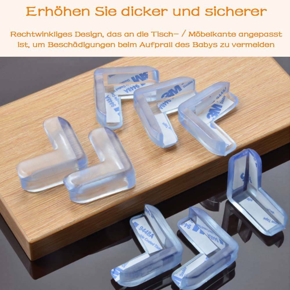 20x Silikon Eckschutz Kantenschutz Glas Tisch Kinder Baby Tisch Kantenschutz