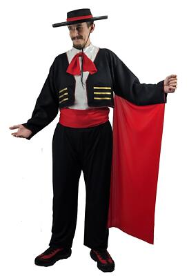 Adults Matador Spanish Bullfighter Country Themed Fancy Dress Costume [2  Sizes] UK