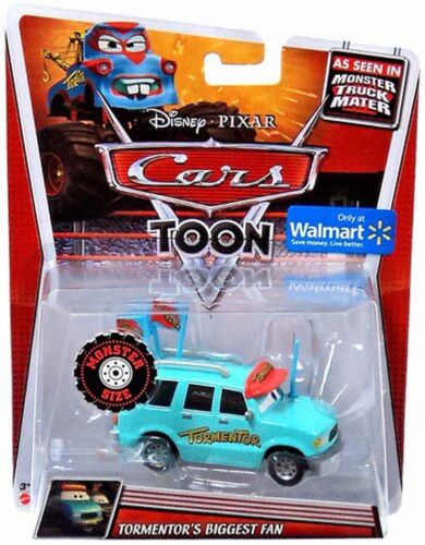 2013 Disney Cars Toon Die Cast Monster Truck Mater Tormentor's Biggest Fan NEW - Picture 1 of 5