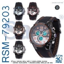 SAMI Premium Men's Digital LCD Watch Resin Strap Sport Quartz 30m Water