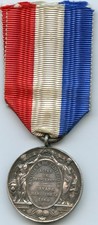 FRANKREICH -  LEBENS-RETTUNGSMEDAILLE 2.KLASSE KAISER NAPOLEON III. M.1865