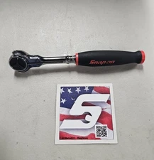 Snap On Tools NEW THNFM72 RED 3/8" Drive Soft Grip Swivel Head Ratchet USA