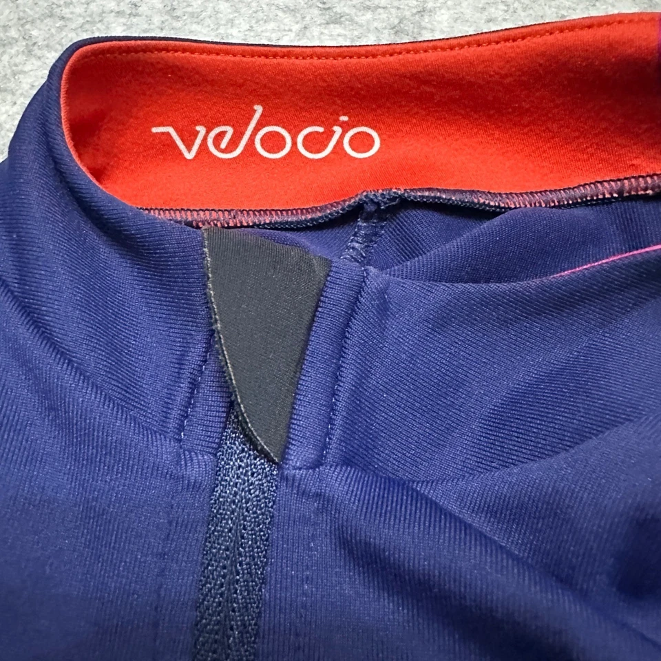 Velocio Signature Softshell Cycling Womens Jacket Medium Back Pocket Navy Blue - Image 4 of 4