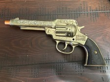 Vintage 40s Excellent J E STEVENS Cast Iron PEACE MAKER Toy Pistol Cap Gun