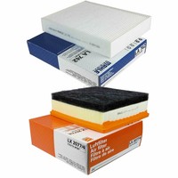 Mahle / Knecht Set Filterpaket Innenraumfilter LA 742 Luftfilter LX 2077/4