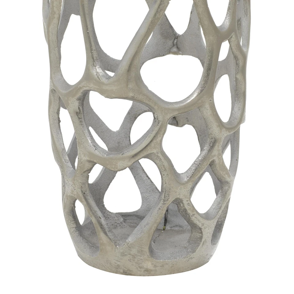Aluminum Metal Decorative Vase Cutout Coral Centerpiece Vase, Vase for Home D... - Image 2 of 4