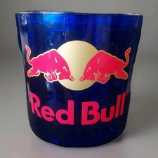 Red Bull Ice Bucket Lid Insert Cobalt Blue Plastic Bar Man Cave Vtg AS IS