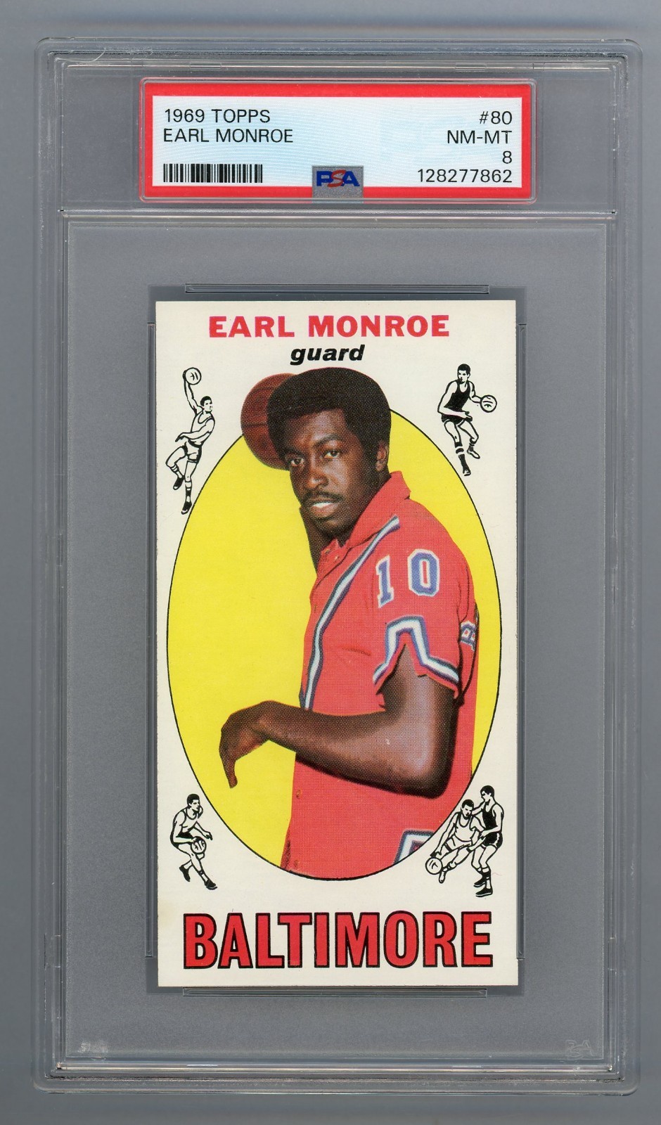 1969 Topps #80 Earl Monroe PSA 8 NM-MT #128277862