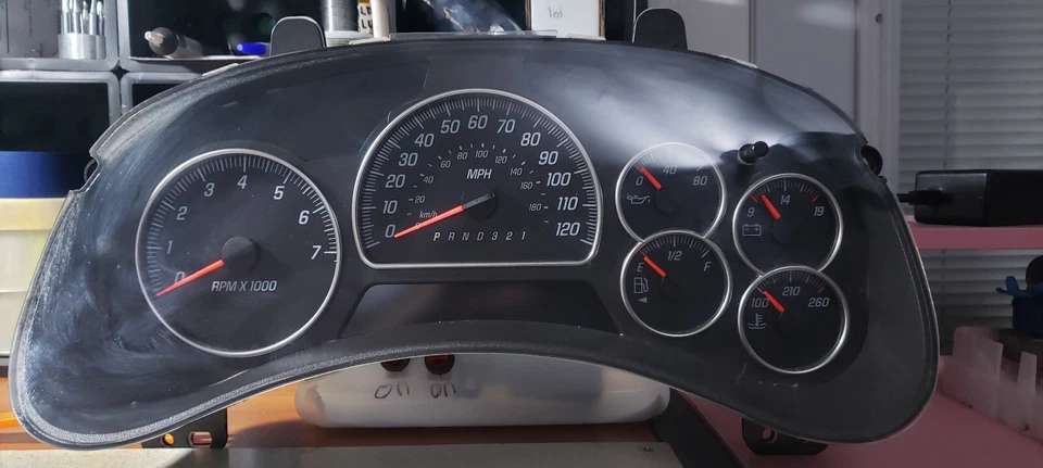 ✅ 2002-2009 Trailblazer Envoy Cluster Blue LEDs + Mileage Programming - Image 2 of 3