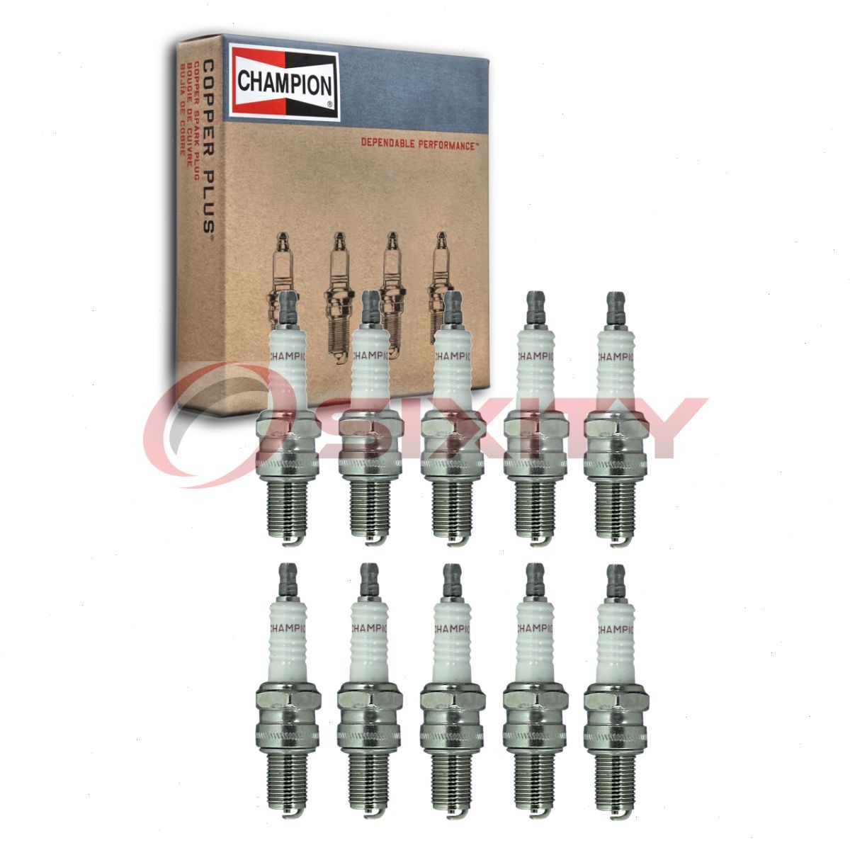 10 pc Champion Industrial 504 Spark Plugs for W9EU W10C N21 AG9 4129 405 399 bc