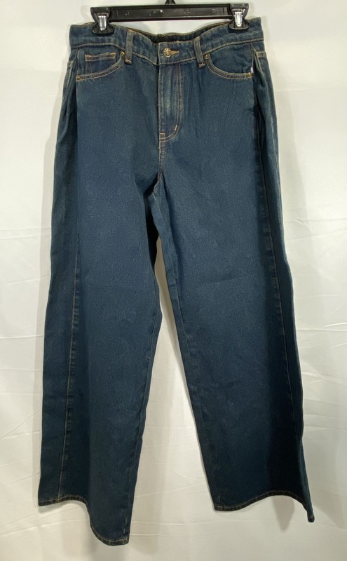Lioness Women's Westwood High Rise Wide Leg Denim Jeans Indigo NWT Size M