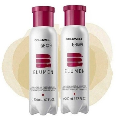 2 PACK GOLDWELL ELUMEN LIGHT GB@9 200ml / 6.7oz