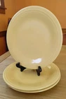 Fiesta Ware Homer Laughlin Yellow Post 1986 Dinner Plate 10.5 Inches VGUC