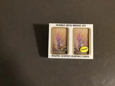 VTG Hoyle Bridge Size Canasta Playing Cards sealed with case & sleeve Blue Jay