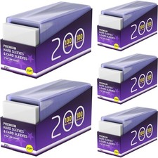 1000 Card Sleeves Hard Plastic Baseball Trading Cards Protectors